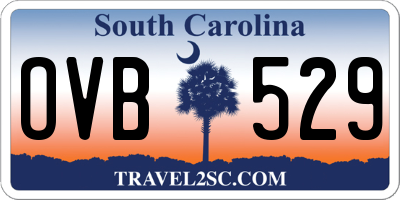 SC license plate OVB529