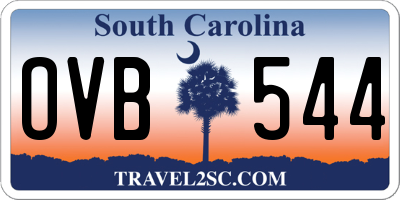 SC license plate OVB544