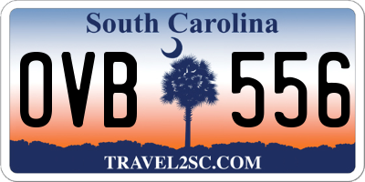 SC license plate OVB556