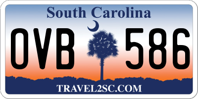 SC license plate OVB586
