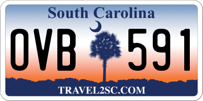 SC license plate OVB591
