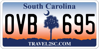 SC license plate OVB695