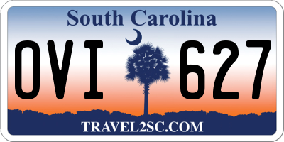 SC license plate OVI627