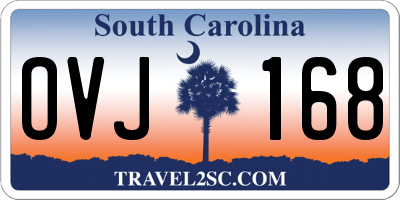 SC license plate OVJ168