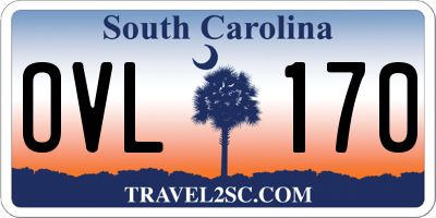 SC license plate OVL170