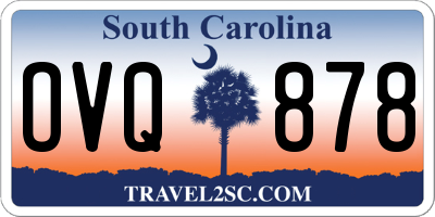 SC license plate OVQ878