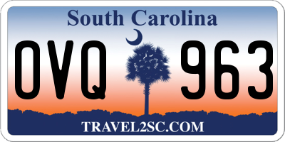 SC license plate OVQ963