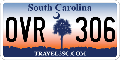 SC license plate OVR306