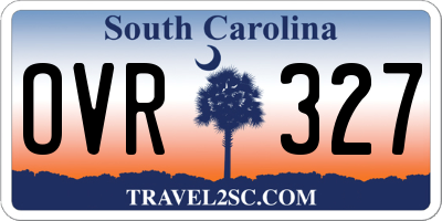 SC license plate OVR327