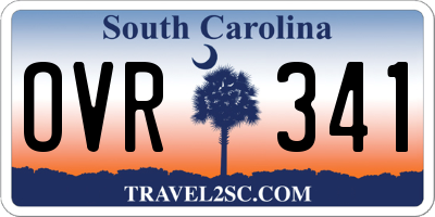 SC license plate OVR341
