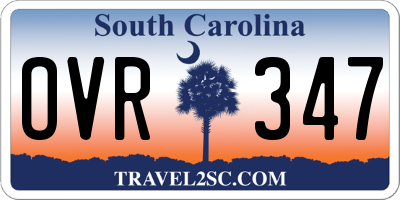 SC license plate OVR347