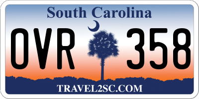 SC license plate OVR358