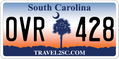 SC license plate OVR428