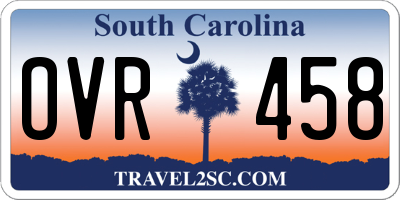 SC license plate OVR458