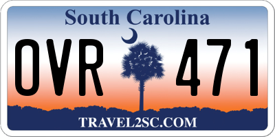 SC license plate OVR471