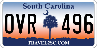 SC license plate OVR496