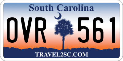 SC license plate OVR561