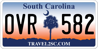 SC license plate OVR582
