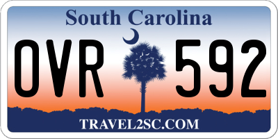 SC license plate OVR592