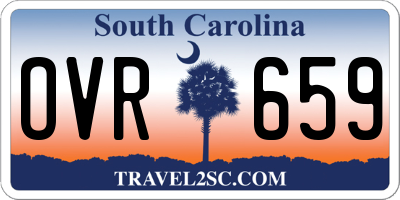 SC license plate OVR659