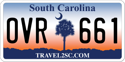 SC license plate OVR661