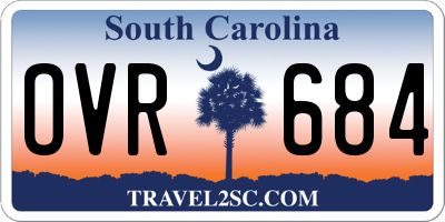 SC license plate OVR684
