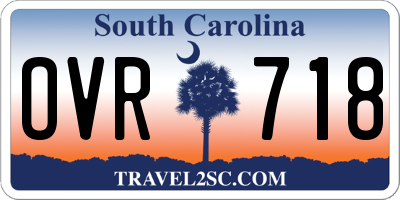 SC license plate OVR718