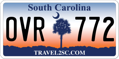 SC license plate OVR772