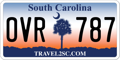 SC license plate OVR787