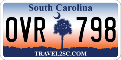 SC license plate OVR798