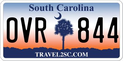 SC license plate OVR844