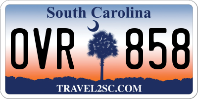 SC license plate OVR858