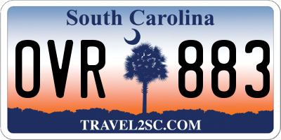 SC license plate OVR883