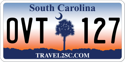 SC license plate OVT127
