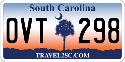 SC license plate OVT298