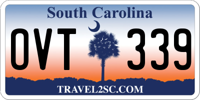 SC license plate OVT339