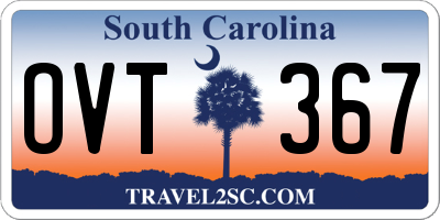 SC license plate OVT367