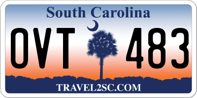 SC license plate OVT483