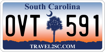 SC license plate OVT591
