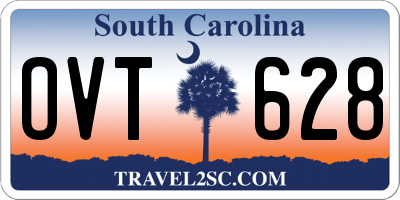 SC license plate OVT628