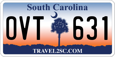 SC license plate OVT631