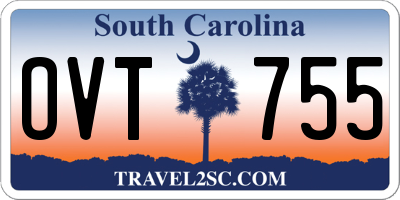 SC license plate OVT755