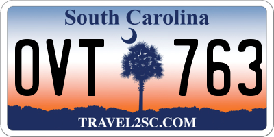 SC license plate OVT763
