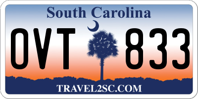 SC license plate OVT833