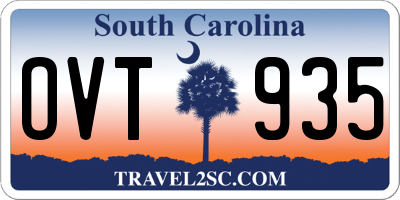 SC license plate OVT935