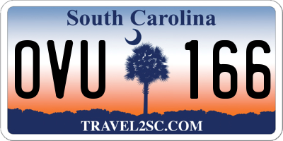 SC license plate OVU166