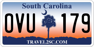 SC license plate OVU179