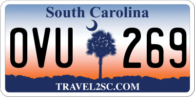 SC license plate OVU269