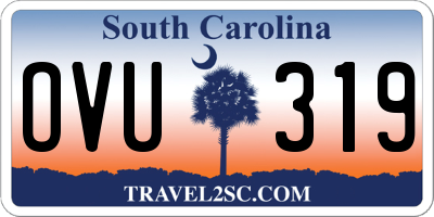 SC license plate OVU319