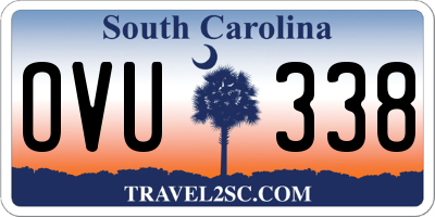 SC license plate OVU338